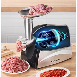 Máquina Moer Moedor Carne Elétrico Profissional Processador Triturador ...
