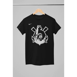 Camisetas SCCP S Futebol Masculino Tim@o Brasileirão Fiel Torcida Bando de Loucos Corinthi@ns Paulista 100% Algodão Varias Cores Alta Qualidade Plus Size