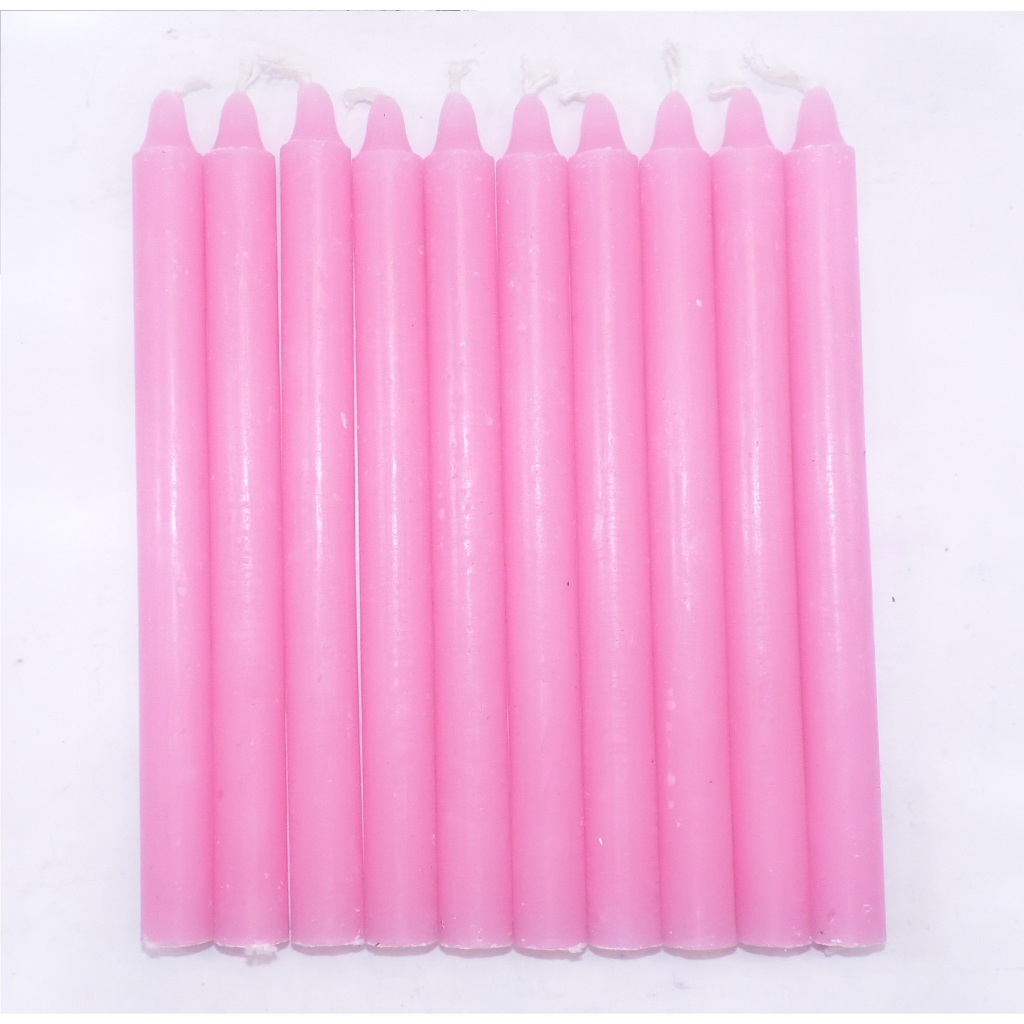 Vela Palito na cor Rosa (19cm) | Shopee Brasil