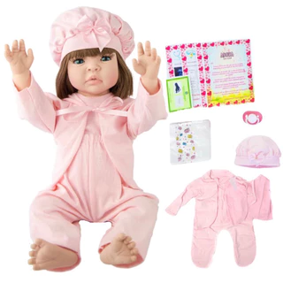 Bebê Reborn promoção boneca em silicone realista pode molhar