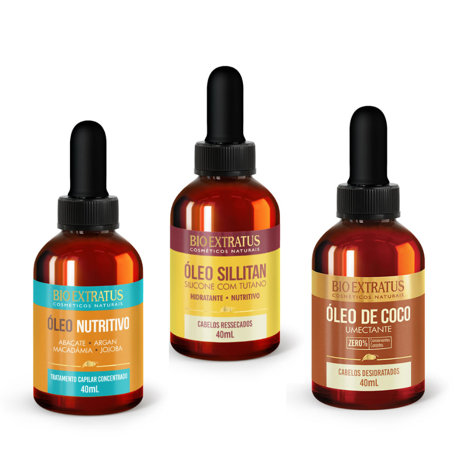 Kit Cronograma Óleos Bio Extratus - 40mL Oleo Nutritivo, Silitan ...