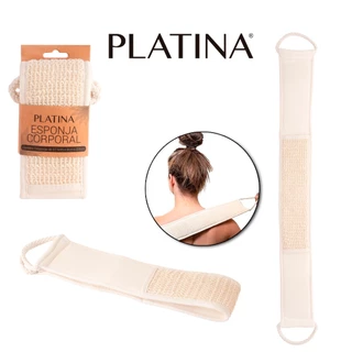 Esponja Corporal 67,5x8Cm Platina Esfoliante Macia Para Passar Na Pele E Espumante Para Banho em Oferta na Shopee