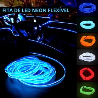 Kit Fita Neon 3 metro Painel Automotivo Personalização Top