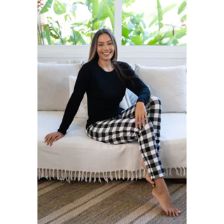 Pijama Manga Longa Inverno Xadrez Empório Do Algodão