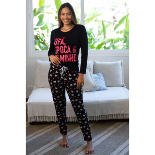 Pijama Feminino De Inverno Pipoca Empório Do Algodão