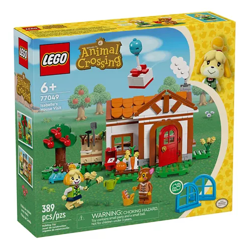 Lego Animal Crossing Visita De Isabelle 77049 Quantidade de peças 389