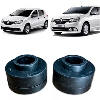 Sandero Logan Kit Lift Traseiro 5cm + Calço Complementar