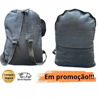 Mochila de Brim cor Jeans Linda