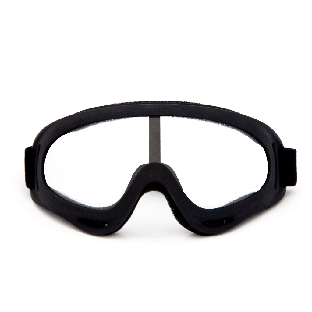 Óculos Snowboard Preto Enduro Com Lente Transparente Jetski