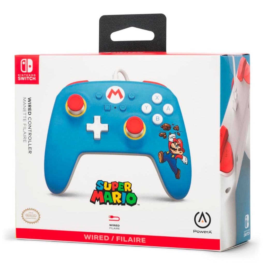 Controle Wired Super Mario Brick Breaker Nintendo Switch | Shopee Brasil
