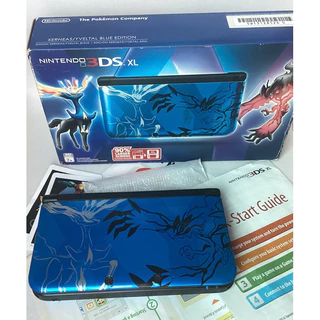 Nintendo 3DS XL Pokemon X&Y Xerneas / Yveltal Blue Edition Completo na caixa *