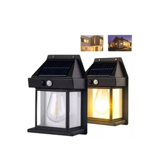 Arandela Luminária Solar LED para parede Lâmpada Filamento Colonial |LT-8609