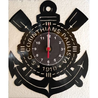 Relogio vinil Corinthians