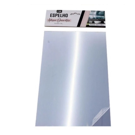 Espelho Adesivo Acrílico Boa Nitidez de perto Retangular Decorativo