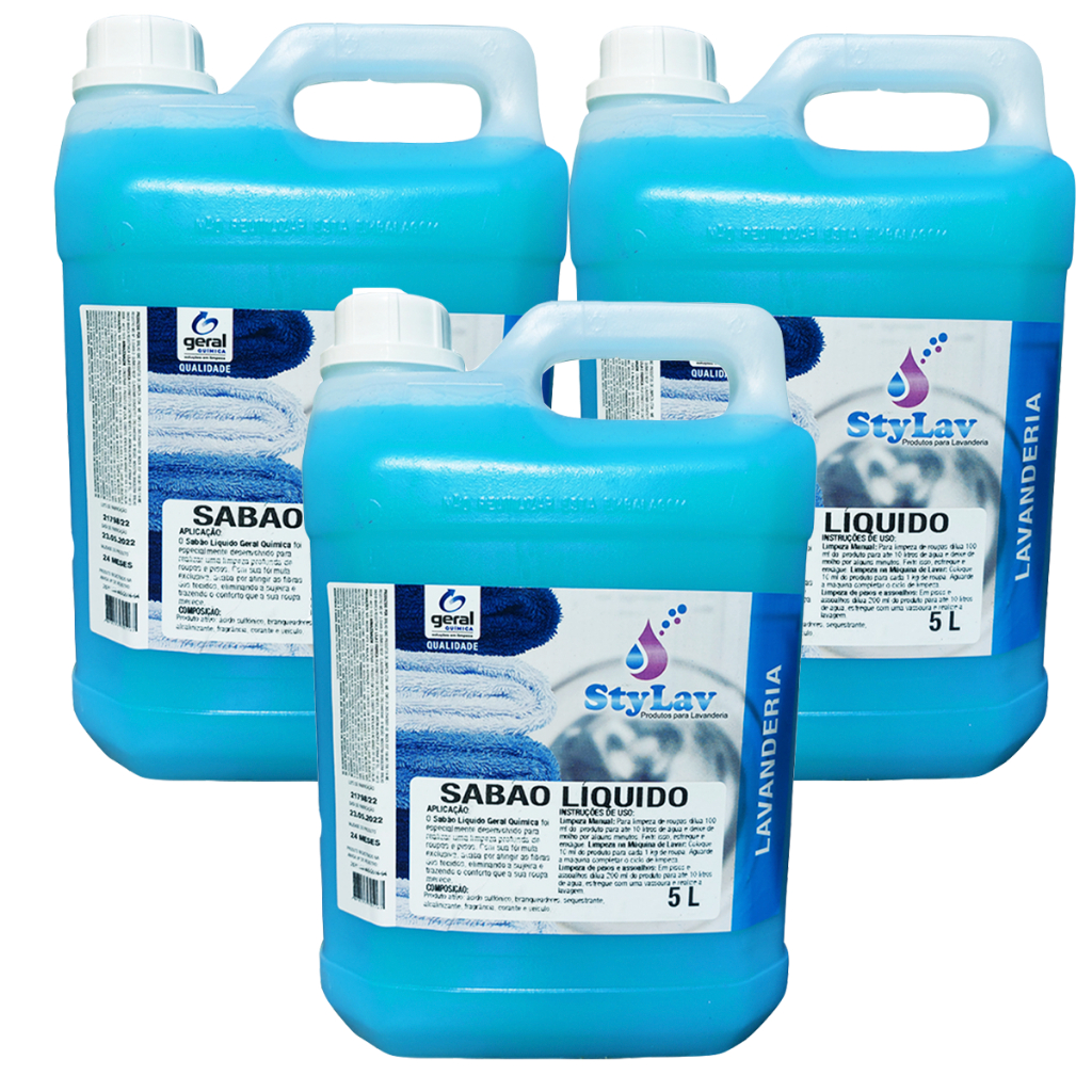 kit 3 Sabão Liquido Stylav Concentrado Ultra Cheiroso 5 Litros | Shopee ...