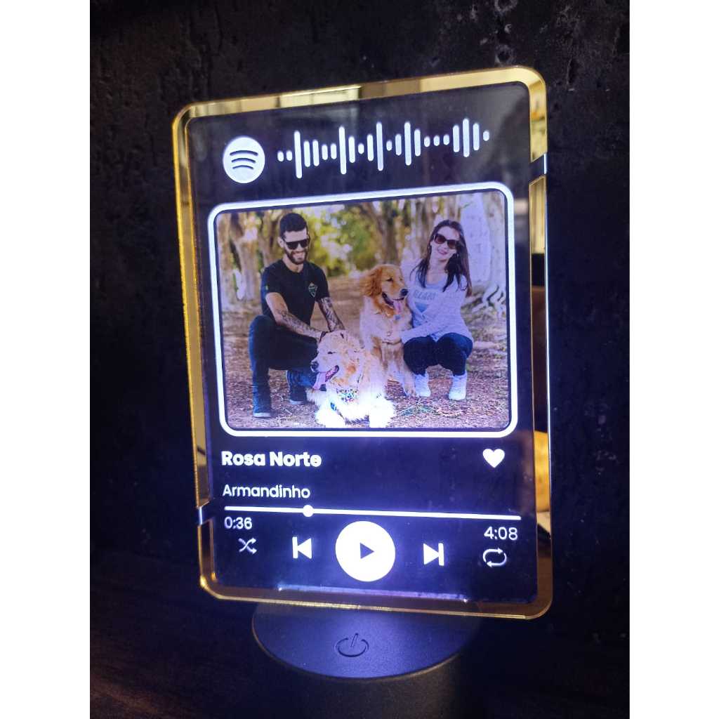 Placa Spotify com LED - Personalize a sua | Shopee Brasil