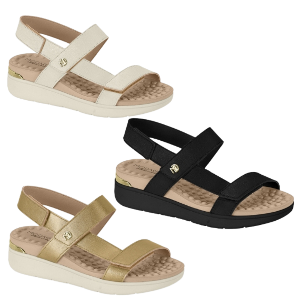 SANDALIA FEMININA MODARE ULTRACONFORTO CALCE FÁCIL 7151.126 | Shopee Brasil