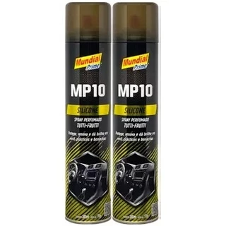 KIT COM 2 UNIDADES - Silicone Spray 300ml Mp10 Mundial Prime - KIT COM 2 UNIDADES