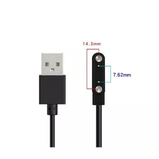 Cabo Carregador universal USB magnético para relógio Smart Watch SmarWatch 2 pinos 7,62 mm