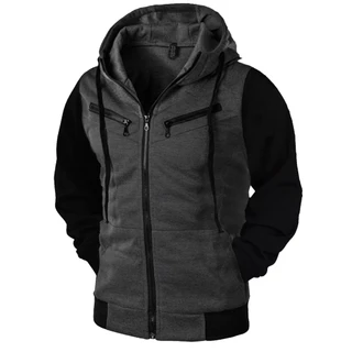 Casaco de Frio Blusa de Moletom Unissex Ziper Capuz Masculino e Feminino