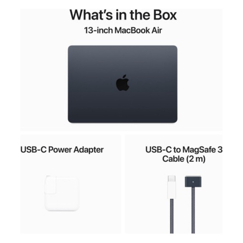 MacBook Air 13 2024 M3 8/10gpu 8gb ram 512gb memoria e 16gb