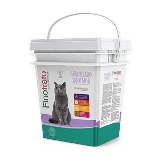 Finotrato Bio-litter Granulado Sanitário Ultra Premium para Gatos Balde de 10kg