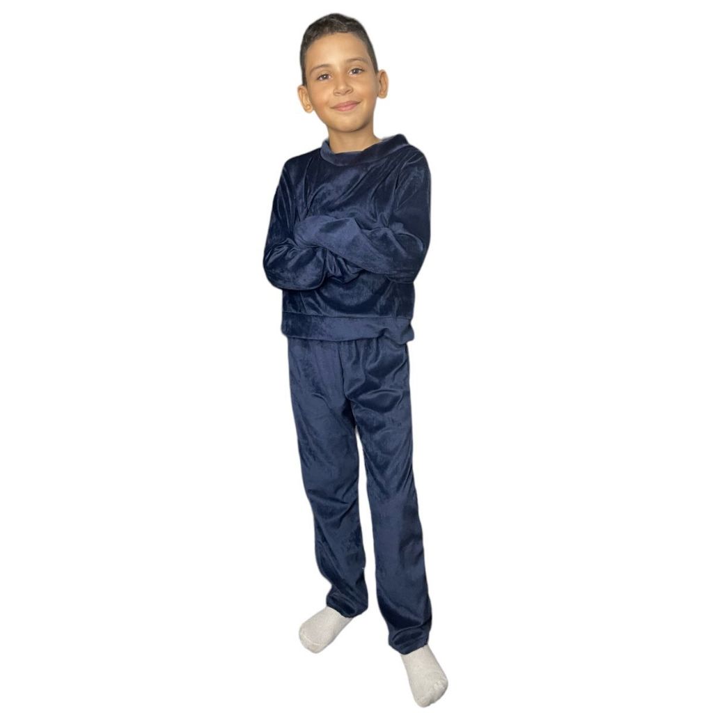 conjunto pijama adulto e infanti lfamilia quente inverno plush tamanho 1 ao gg em Oferta na Shopee