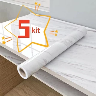 5 KIT Resistente a Agua/Óleo/Fogo/Alta Temperatura Novo Marmore Lavavel 2024 Papel De Parede Painel Autoadesivo promoção das vendas