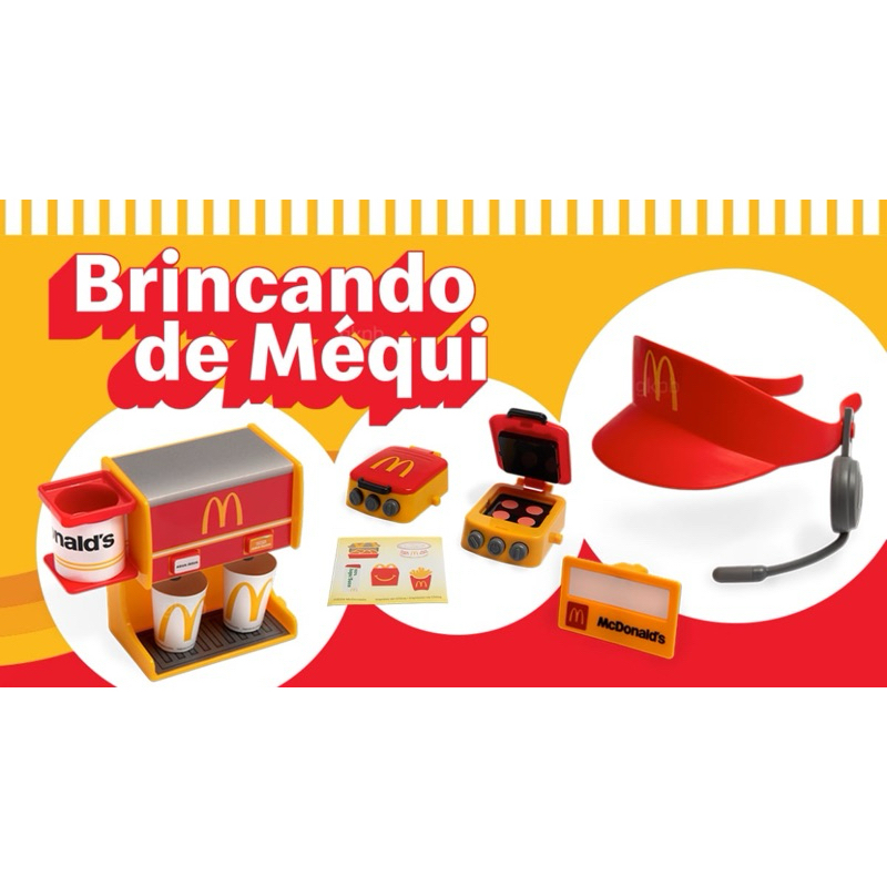 coleção completa McLanche feliz abril de 2024 brincando de mequi mc ...