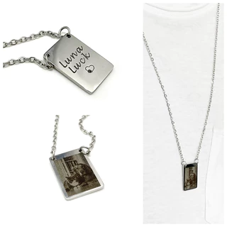 Escapulário Colar Cordão Corrente Masculino Feminino Prata Ouro Aço Antialergico Fotogravação Personalizado Presente