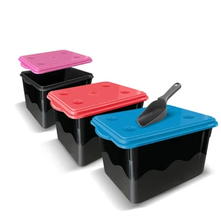 Porta Armazenador Ração Pote Container Até 10 Kg Resistente + Coletor