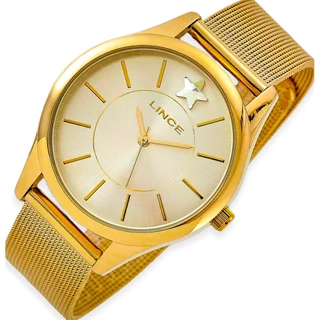 RELÓGIO LINCE FEMININO DOURADO ANALOGICO