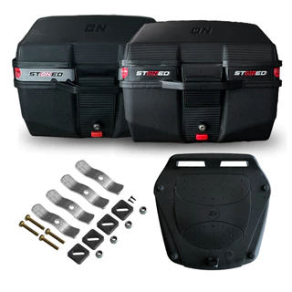 Baú Bauleto Moto Stoned Tracker 35 Litros Com Base Universal