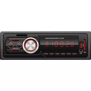 P302 - Aparelho De Som Automotivo Rádio De Carro Bluetooth Pendrive SD Rádio Aux In Mp3 Player Visor Led 9W