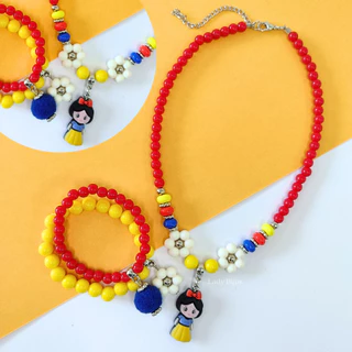Colar e Pulseira Personagens Infantil