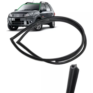 Borracha Friso Superior E Lateral Parabrisa Ecosport Fiesta 2003 2004 2005 2006 2007 2008 2009 2010 2011 2012 2013 2014