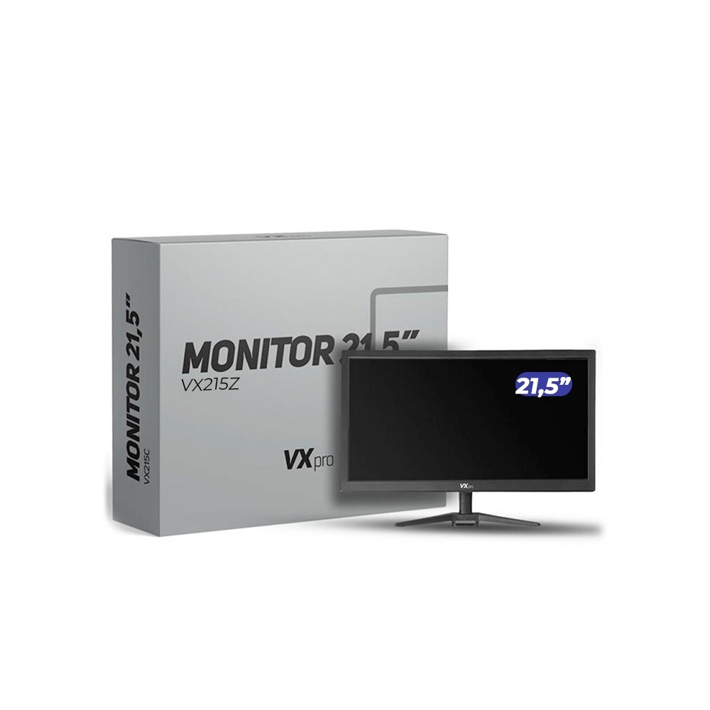 Monitor Vx Pro 21,5 Polegadas VX215Z HD Led 60hz HDMI VGA Preto 110/220V