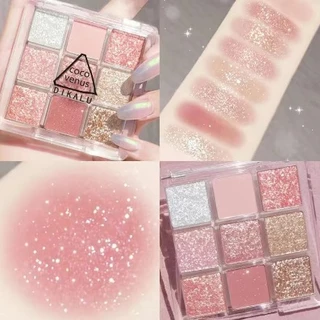 9 COR Paleta de Sombra Colorida Sombra Perolada Brilhante Super Maquiagem de Olhos Brilhantes
