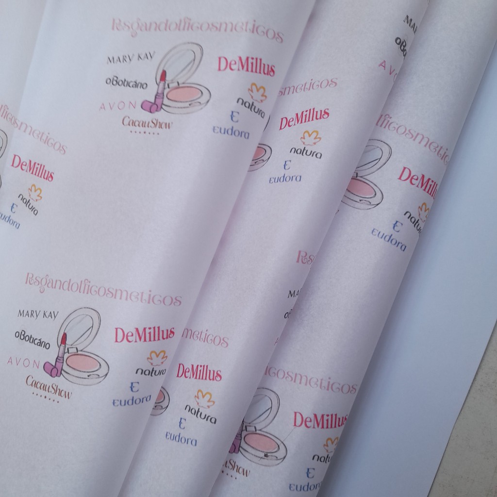 Papel Seda Personalizado - 40 unidades (LEIA O ANUNCIO)