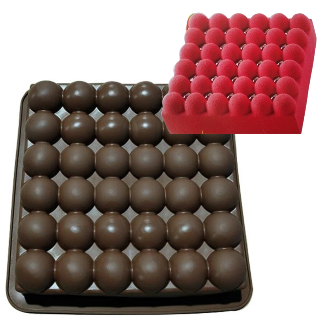 Forma Silicone Entremet Bolo Bolha 18cm Sobremesa Culinária