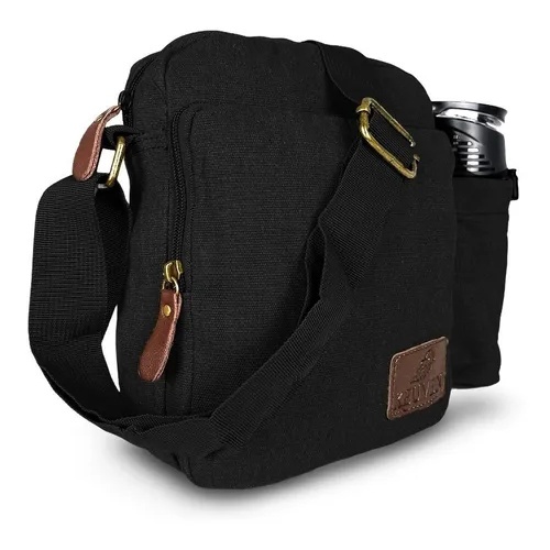 Bolsa KVN 011Masculina Feminina Transversal Lona Bolso Garrafas