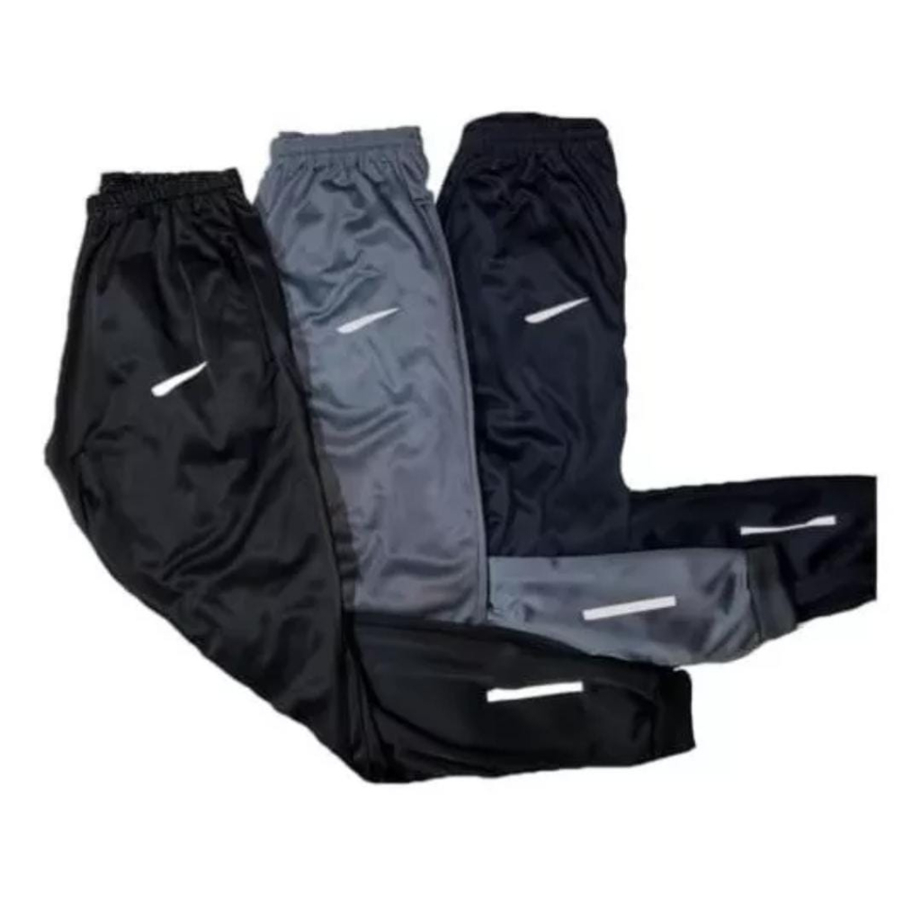 Kit 3 calças esportivas com refletivo