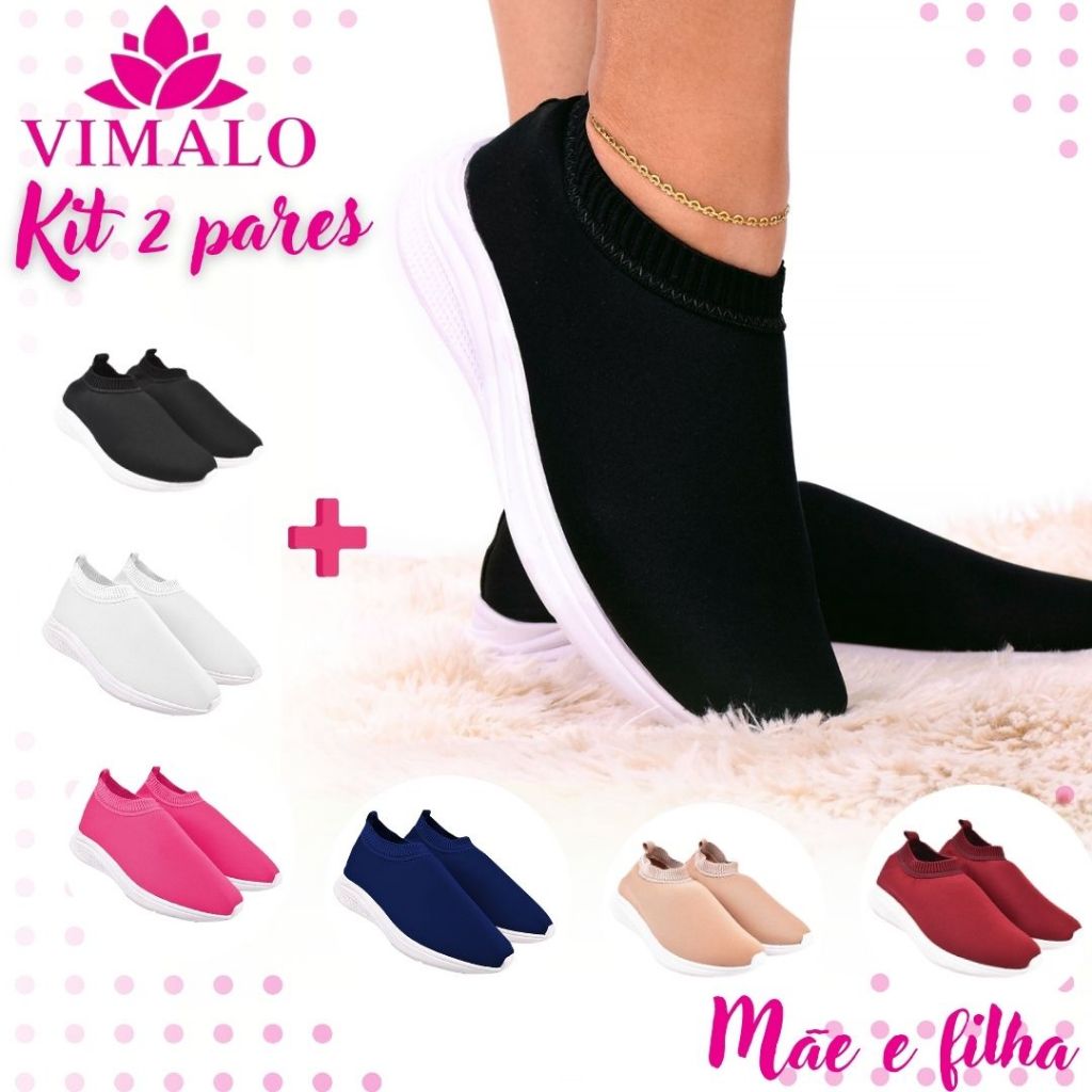 Kit 2 pares Vimalo: VL07 PRETO + VL7 ADICIONAL