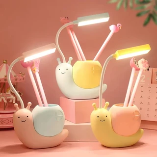 Luminária Mini de Mesa Flexível Sem Fio Led Fofo Cute Portátil Leitura