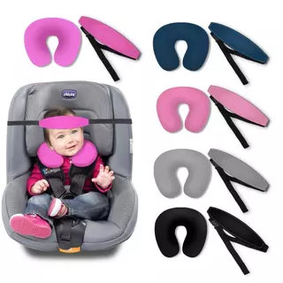 Kit Almofada de pescoço e Faixa Apoio Suporte Cabeça de Bebê Cadeirinha Carro em Oferta na Shopee