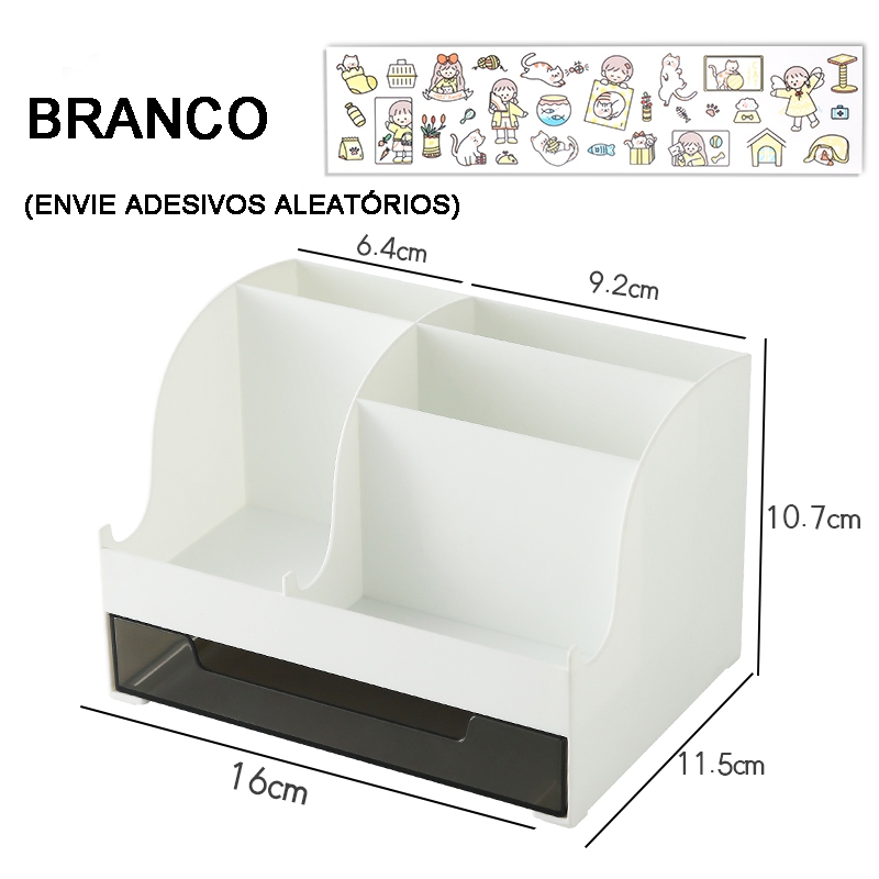 Organizador Mesa Porta Treco Caneta Gaveta/Maquiagem Escritório