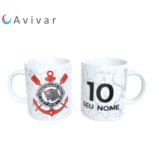 Caneca personalizada do Corinthians/timão com nome presente!!!