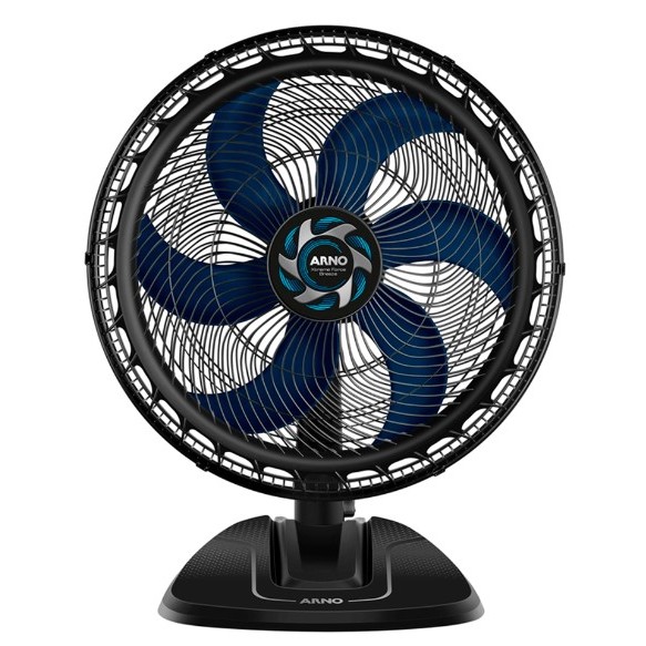 Ventilador de mesa Arno 50cm VB50 Xtreme Force Breezer Preto com Azul 127v