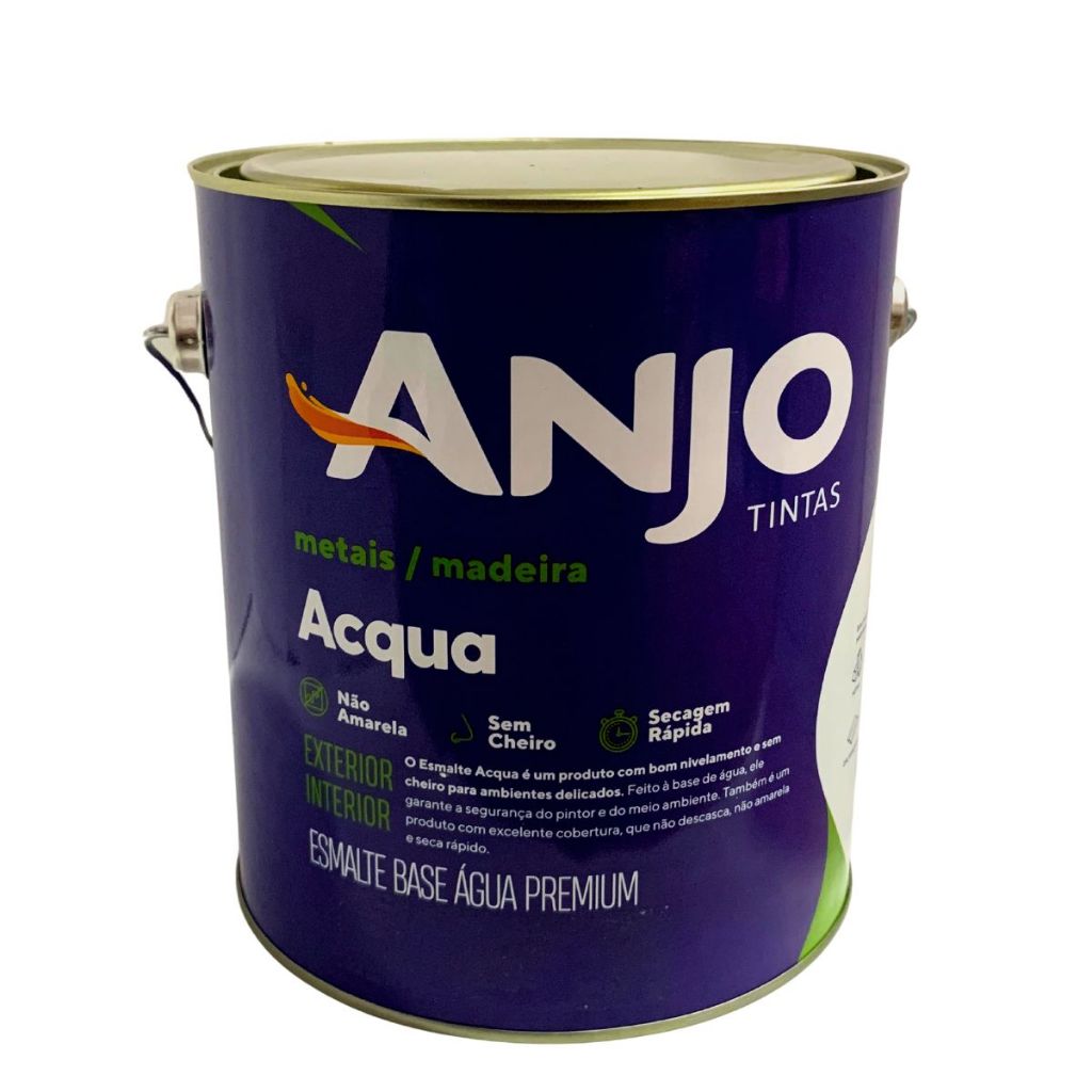 Esmalte Acqua A Base De Agua Madeiras E Metais 3,6l