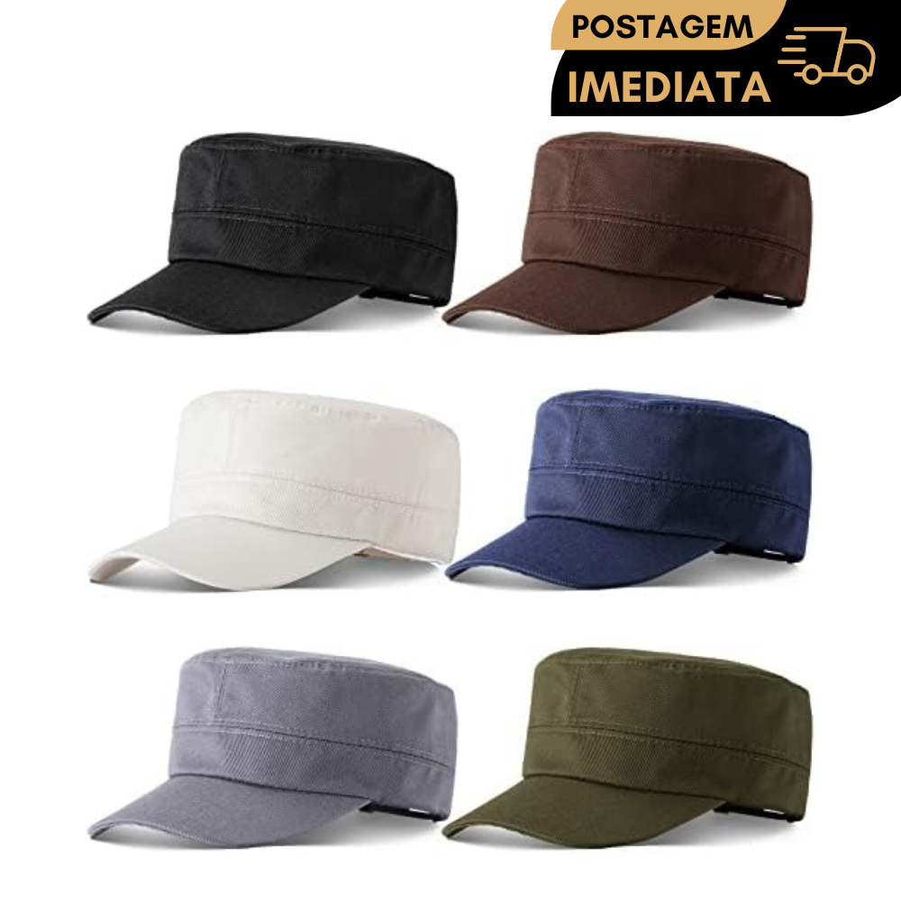 Boné Bone Cap Tipo Militar Liso Camping Tatica Masculino e Feminino ...